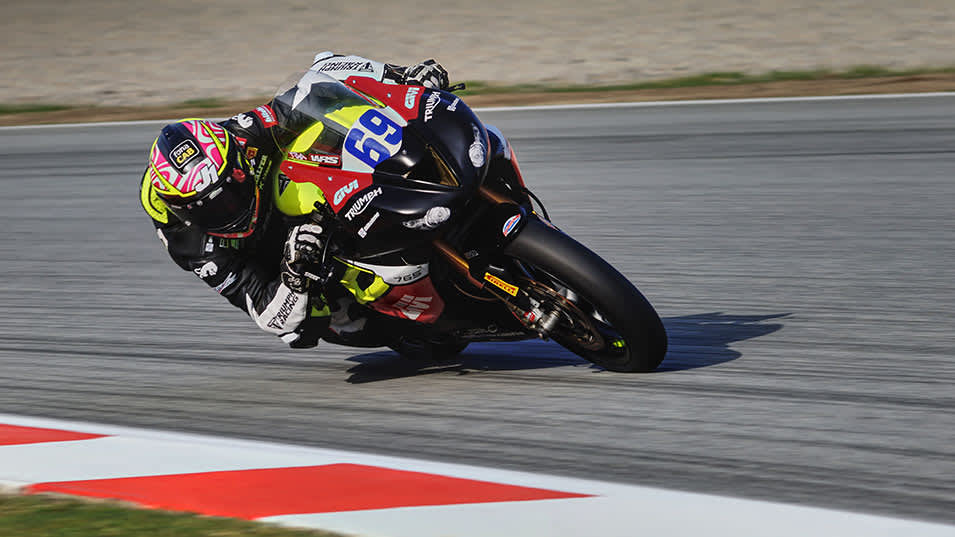 Triumph Tom Booth-Amos competing 